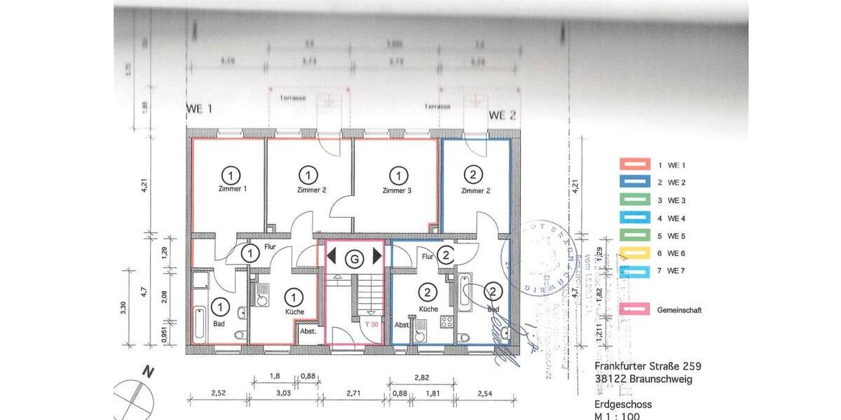 Etagenwohnung Braunschweig Broitzem - 11 Zimmer, 258 m&sup2;, 739.500&euro; | Angebot:26247583