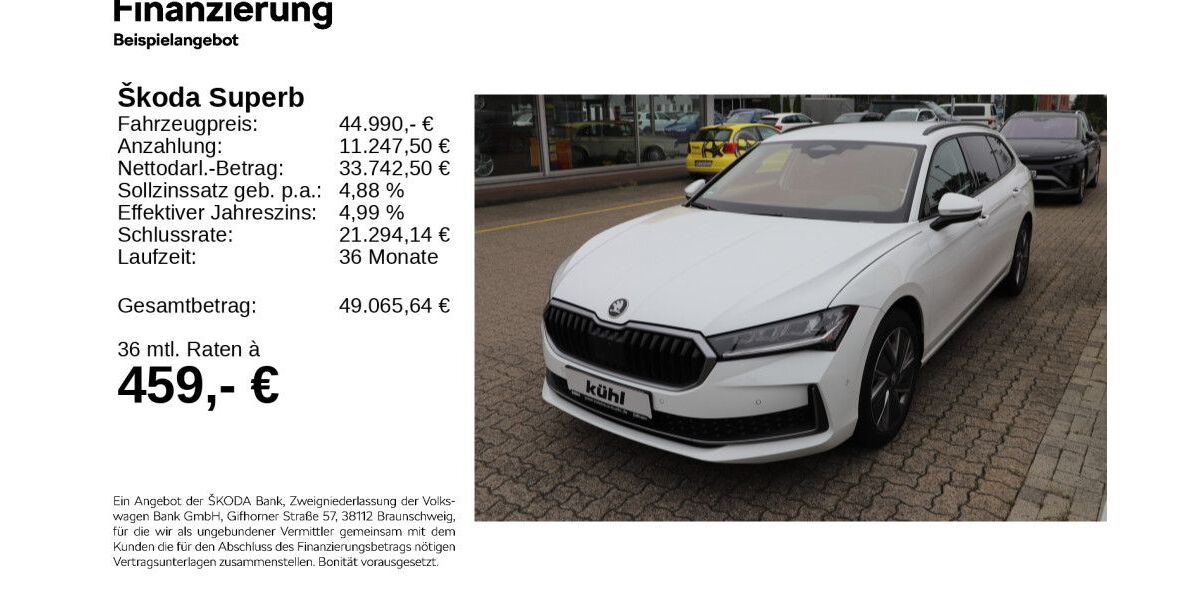 Skoda Superb 5.000 km 41.290 € Gifhorn 38518