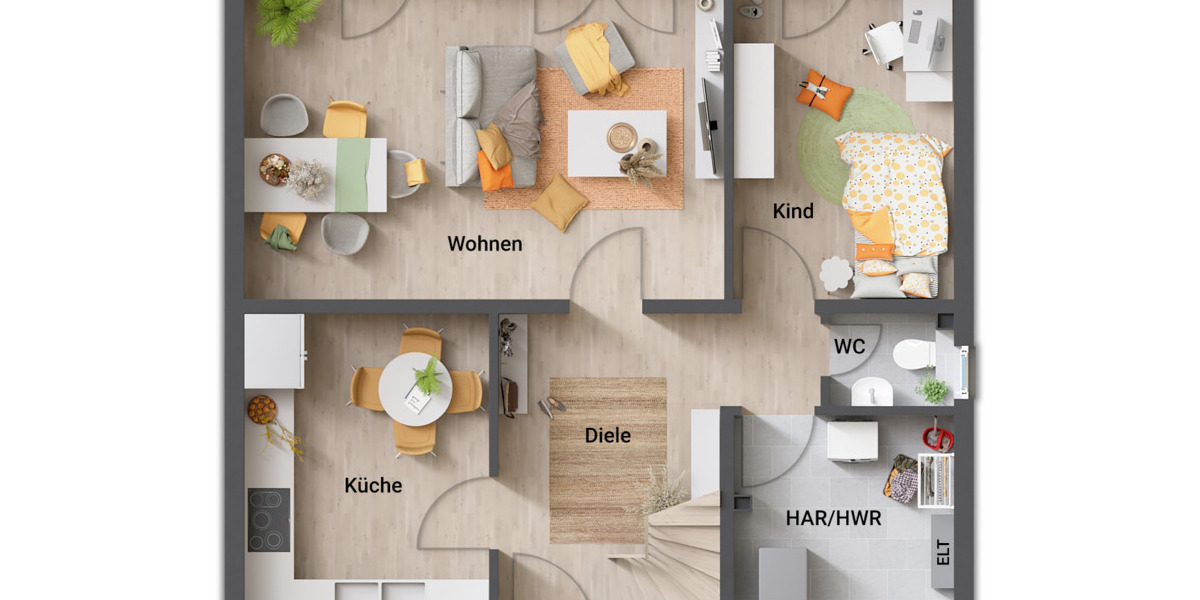 Einfamilienhaus Braunschweig Harxbüttel - 5 Zimmer, 119 m&sup2;, 385.450&euro; | Angebot:25562799