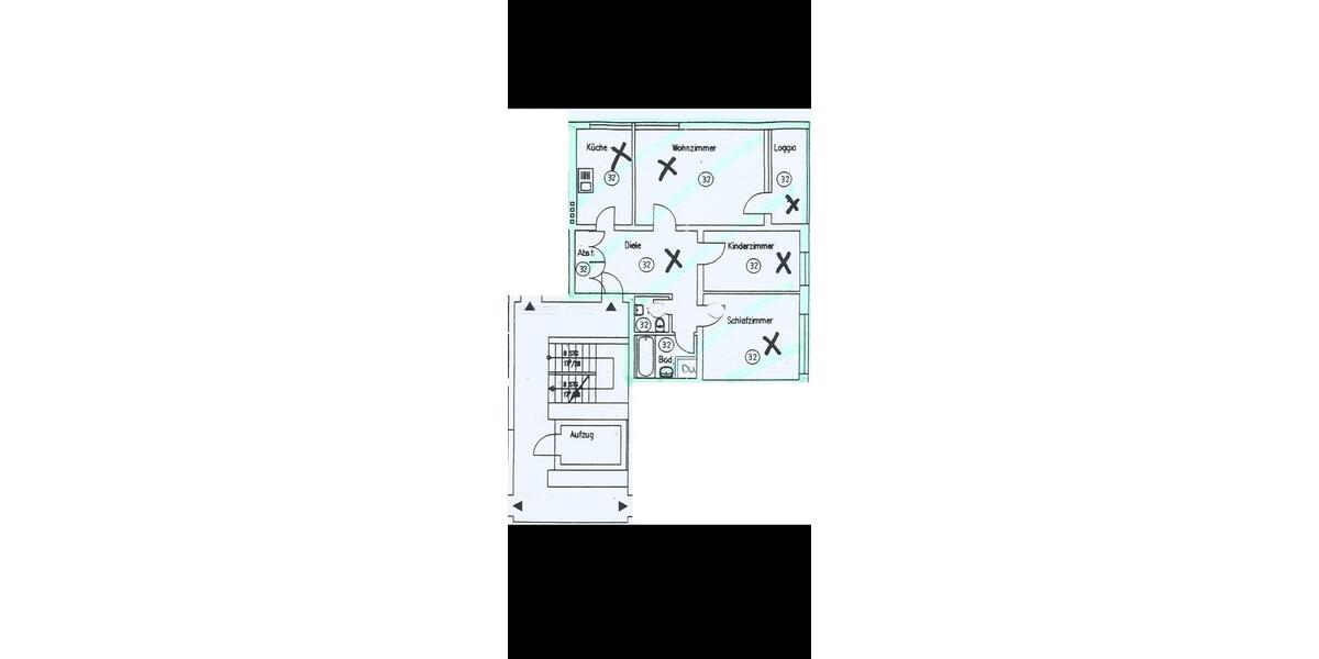 Etagenwohnung Wolfsburg Detmerode - 3 Zimmer, 80 m&sup2;, 139.000&euro; | Angebot:26819825