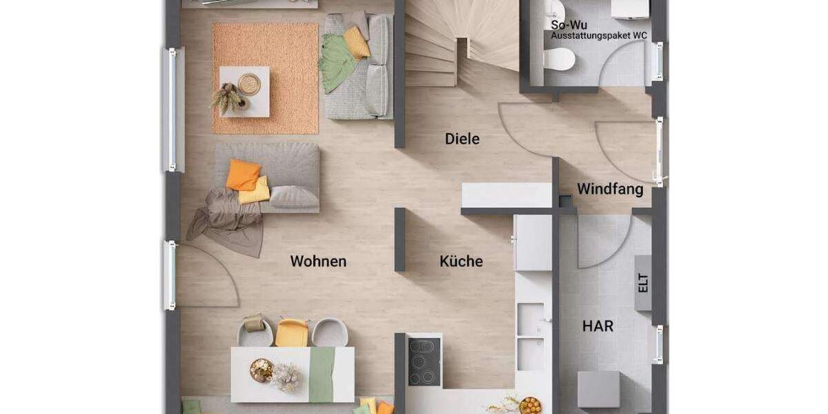 Einfamilienhaus Wolfsburg Tiergartenbreite - 3 Zimmer, 90 m&sup2;, 187.290&euro; | Angebot:25797097