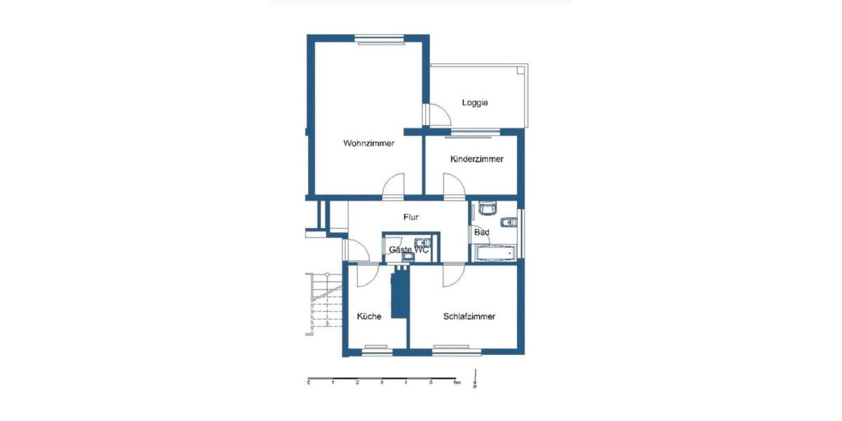 Etagenwohnung Wolfsburg Detmerode - 3 Zimmer, 80 m&sup2;, 750&euro; | Angebot:26185581