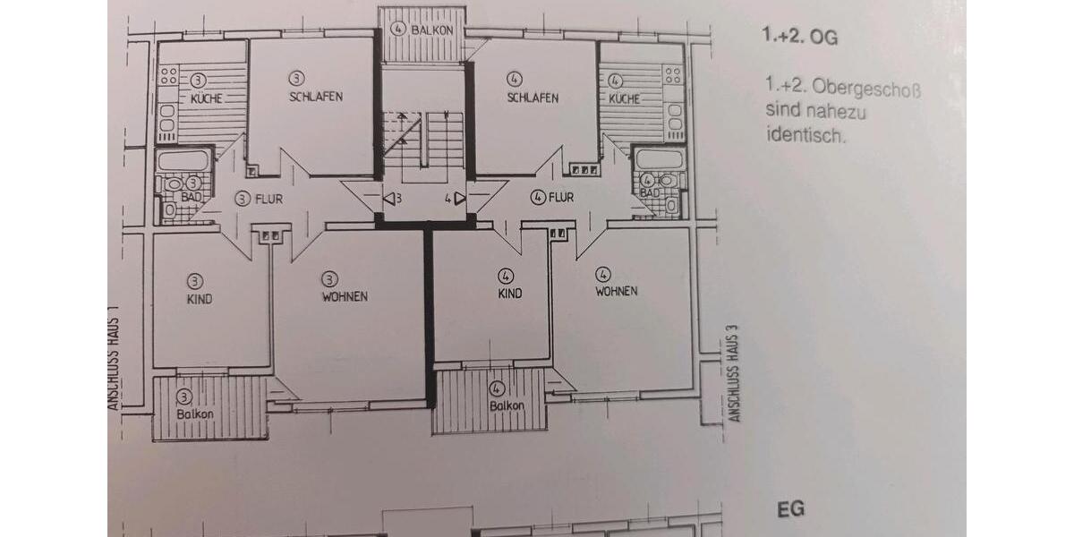 Etagenwohnung Braunschweig Lehndorf-Watenbüttel - 3 Zimmer, 63 m&sup2;, 175.000&euro; | Angebot:26869488