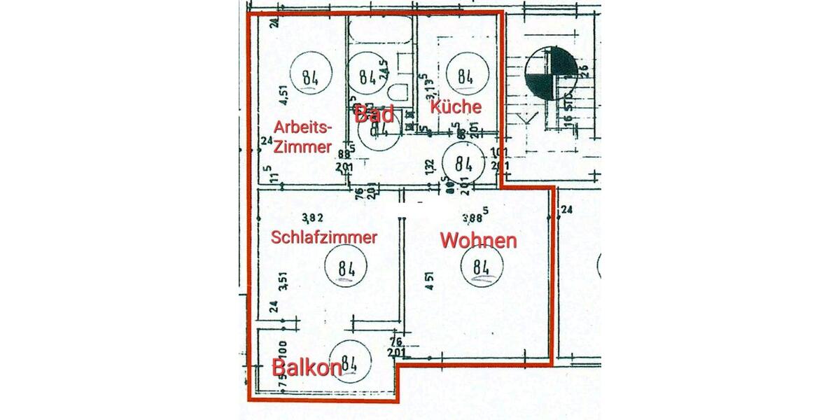 Etagenwohnung Gifhorn - 3 Zimmer, 64 m&sup2;, 130.000&euro; | Angebot:26671410