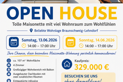 Wohnung Braunschweig Lehndorf-Watenbüttel - 4 Zimmer, 107 m&sup2;, 329.000&euro; | Angebot:26497024