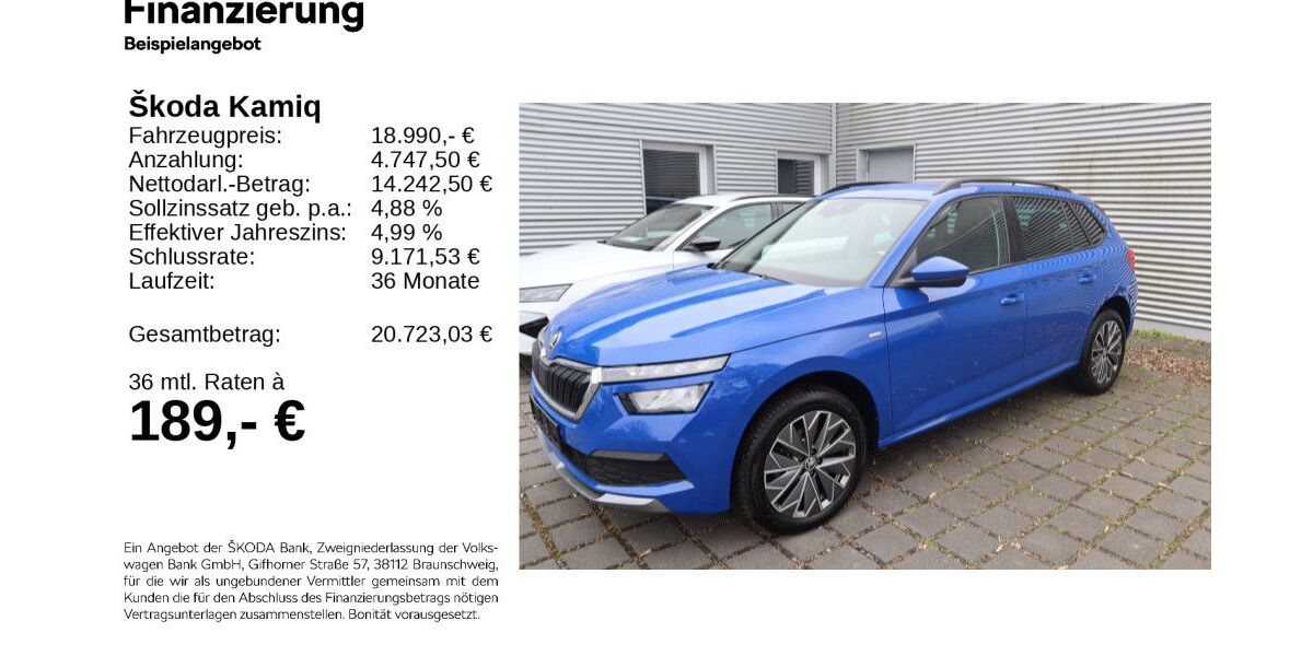 Skoda Kamiq 16.800 km 18.790 &euro; Gifhorn 38518