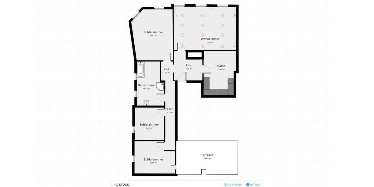 Etagenwohnung Helmstedt - 4 Zimmer, 120 m&sup2;, 970&euro; | Angebot:26676406