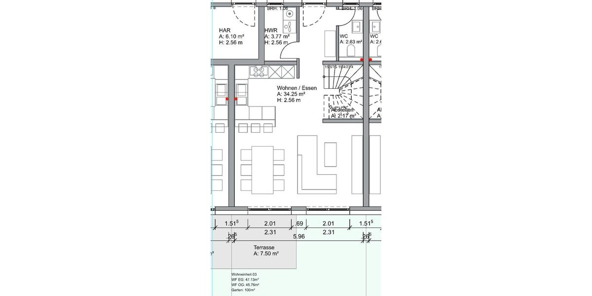 Reihenhaus Weyhausen - 4 Zimmer, 100 m&sup2;, 349.000&euro; | Angebot:26926941