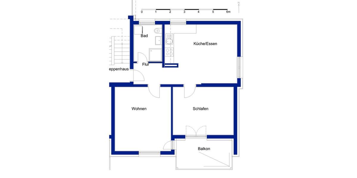 Erdgeschoßwohnung Wolfsburg Detmerode - 2 Zimmer, 65 m&sup2;, 670&euro; | Angebot:26480933