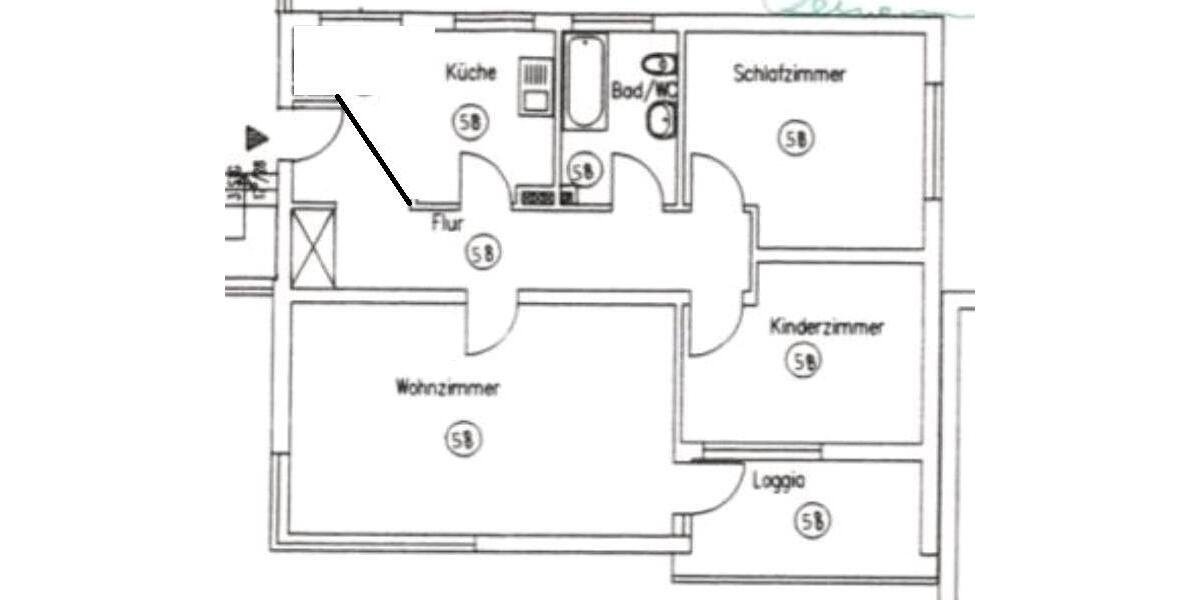 Etagenwohnung Wolfsburg Ehmen - 3 Zimmer, 86 m&sup2;, 239.000&euro; | Angebot:25480271