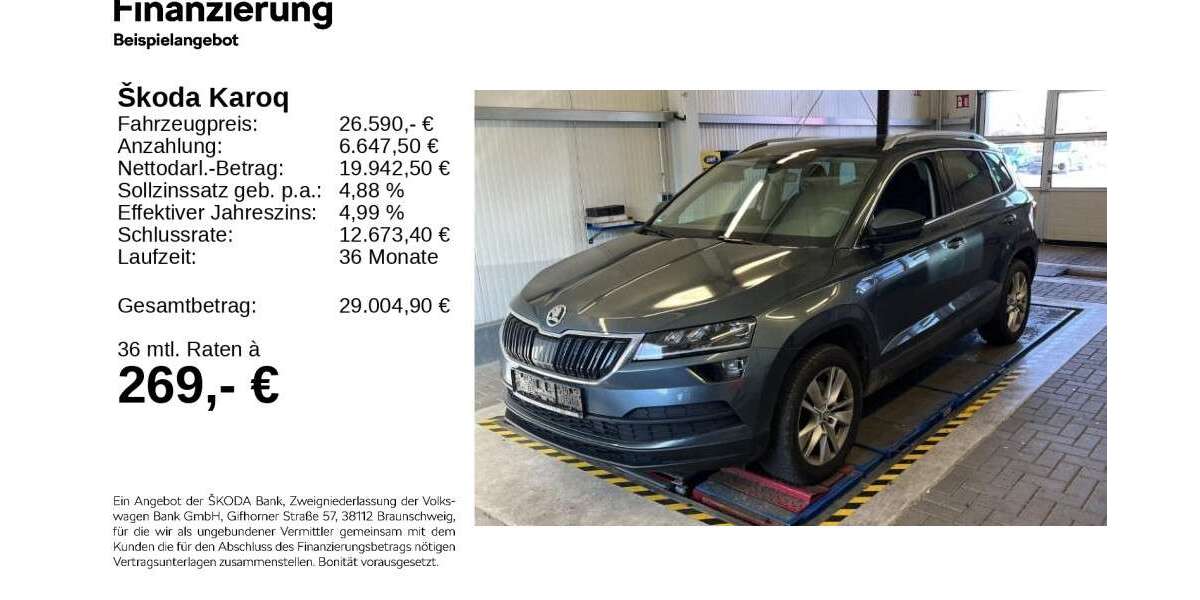Skoda Karoq 70.660 km 26.290 &euro; Gifhorn 38518