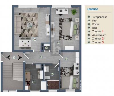 HERZ DER LÖWENSTADT: MODERNE ALTBAU-WOHNUNG - Etagenwohnung Braunschweig | Angebot:25391357