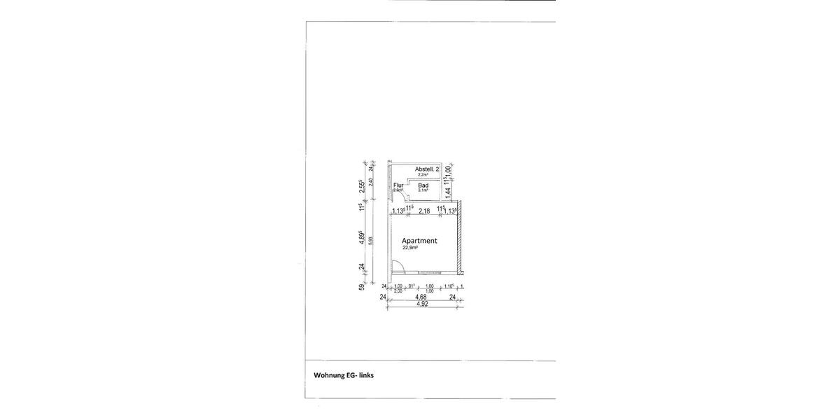 Erdgeschoßwohnung Leiferde - 1 Zimmer, 30 m&sup2;, 420&euro; | Angebot:26675284