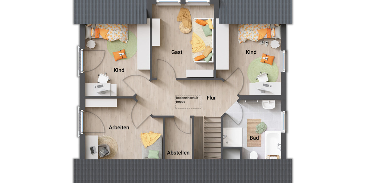 Einfamilienhaus Grasleben Heidwinkel - 5 Zimmer, 136 m&sup2;, 364.050&euro; | Angebot:26155134