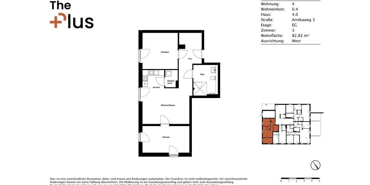 Erdgeschoßwohnung Wolfsburg Almke - 3 Zimmer, 83 m&sup2;, 900&euro; | Angebot:25806399