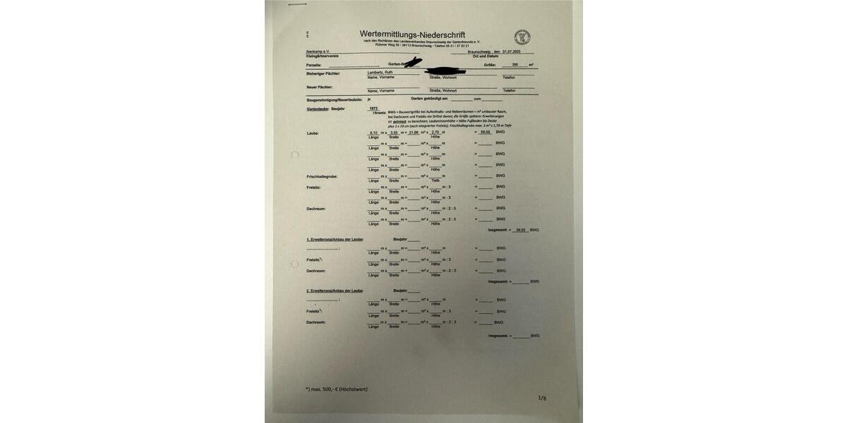 Grundstück Braunschweig Heidberg-Melverode - 3.350&euro; | Angebot:22304126