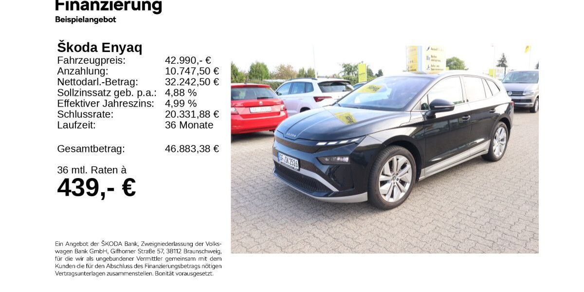 Skoda Enyaq 8.000 km 42.290 € Gifhorn 38518