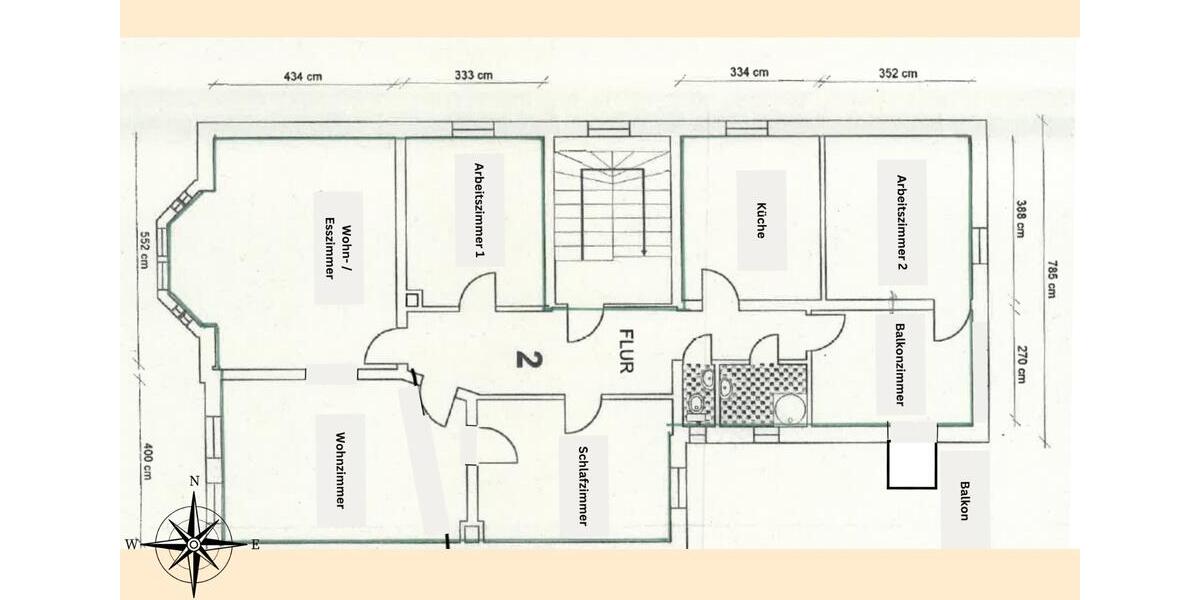 Etagenwohnung Braunschweig Nordstadt - 6 Zimmer, 140 m&sup2;, 439.000&euro; | Angebot:26932405