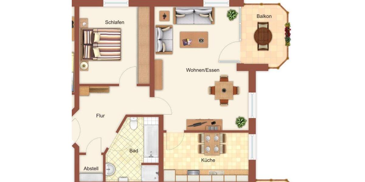 Etagenwohnung Isenbüttel - 2 Zimmer, 84 m&sup2;, 720&euro; | Angebot:26493689