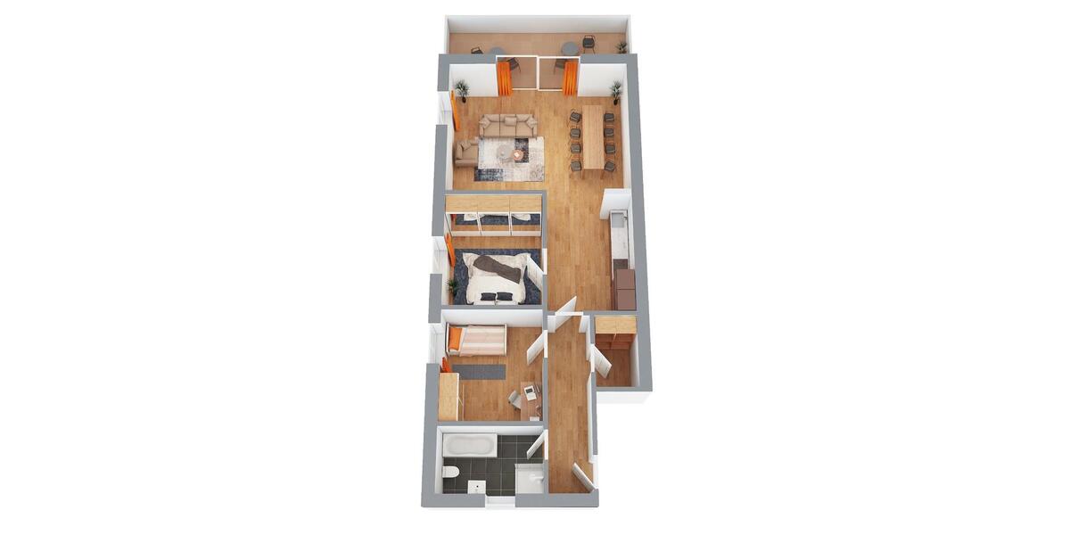 Helle 3-Zimmer Wohnung mit Balkon in Velpke-Meinkot 3 zimmer