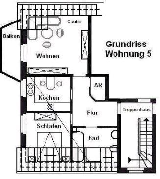 Dachgeschoßwohnung Gifhorn - 2 Zimmer, 62 m&sup2;, 705&euro; | Angebot:26031898