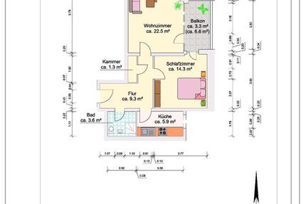 Wohnung Braunschweig Östliches Ringgebiet - 2 Zimmer, 62 m&sup2;, 850&euro; | Angebot:26134016