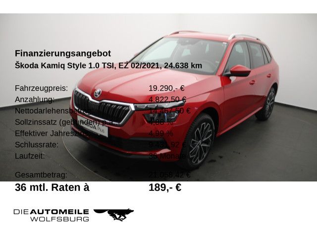 Skoda Kamiq 24.638 km 18.790 &euro; Wolfsburg 38440