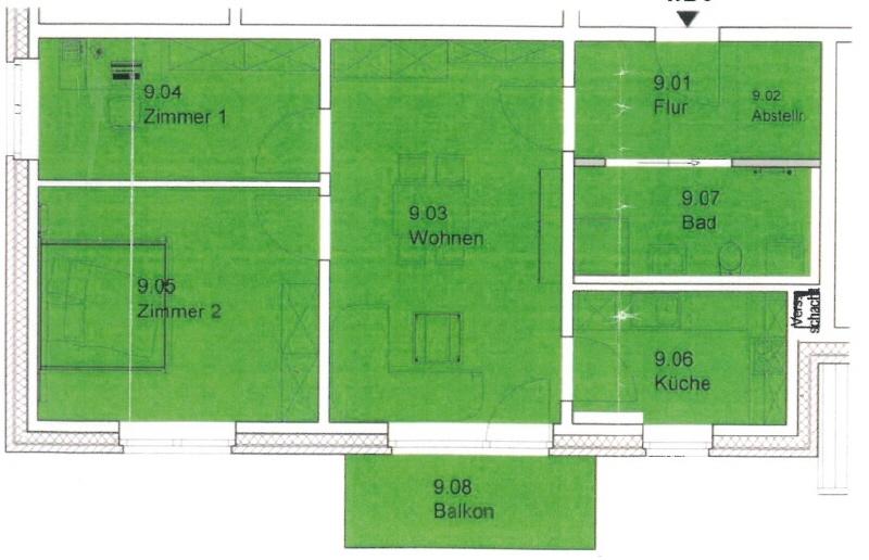 Etagenwohnung Jembke - 3 Zimmer, 73 m&sup2;, 973&euro; | Angebot:25378880