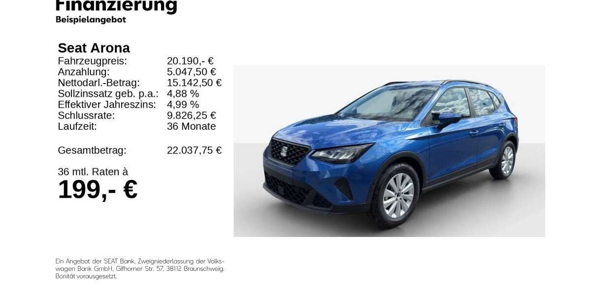 Seat Arona 7.850 km 19.890 € Gifhorn 38518