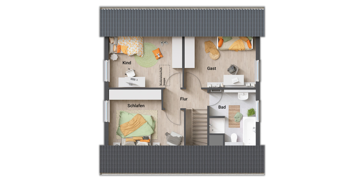 Einfamilienhaus Braunschweig Harxbüttel - 5 Zimmer, 119 m&sup2;, 385.450&euro; | Angebot:25562799