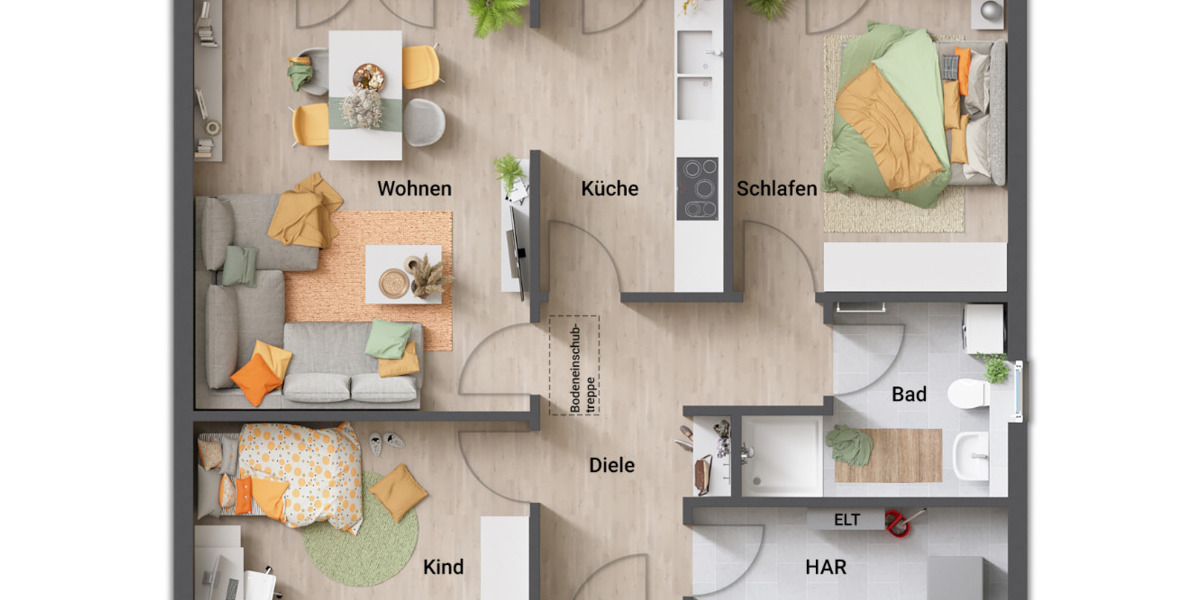 Bungalow Oebisfelde - 3 Zimmer, 83 m&sup2;, 307.230&euro; | Angebot:25800302