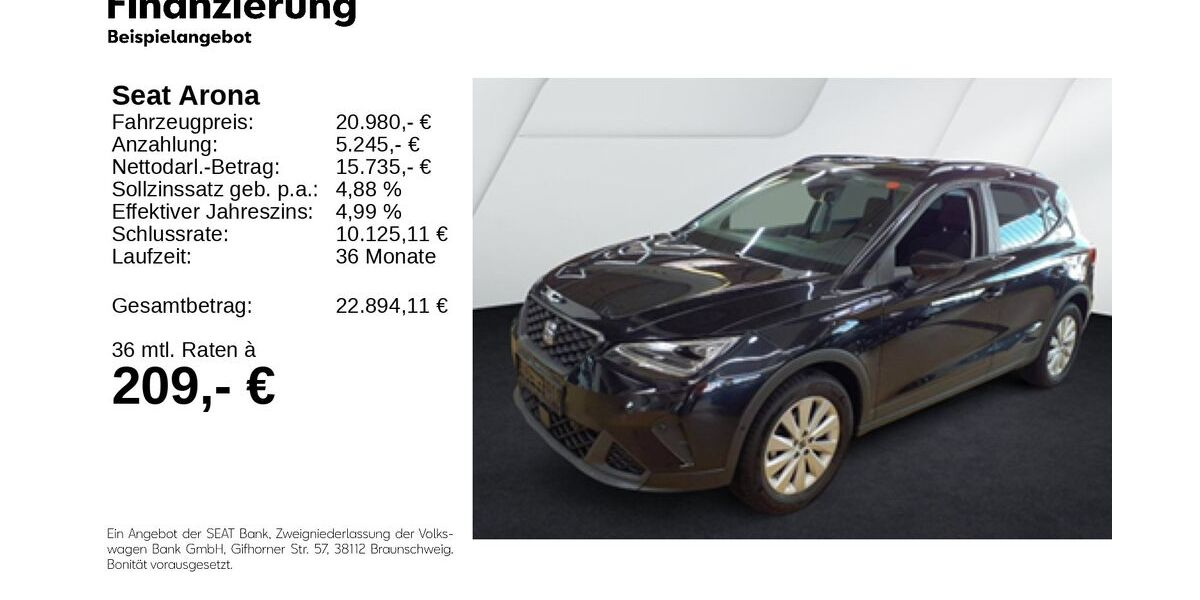 Seat Arona 17.740 km 20.690 &euro; Gifhorn 38518