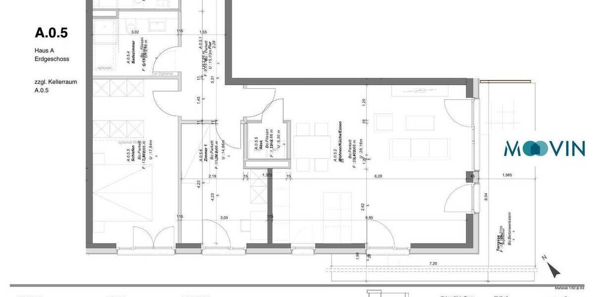Terrassenwohnung Wolfsburg Reislingen - 3 Zimmer, 103 m&sup2;, 1.399&euro; | Angebot:26929260