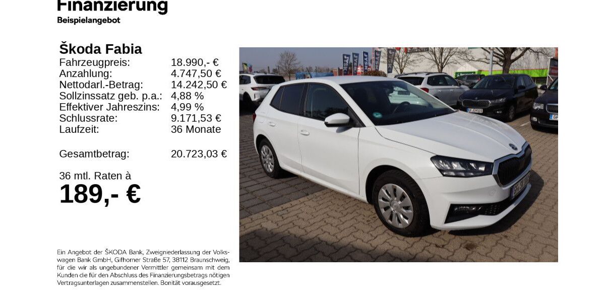 Skoda Fabia 6.150 km 17.690 &euro; Gifhorn 38518