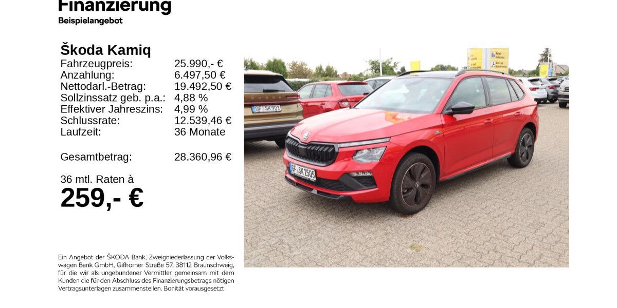 Skoda Kamiq 10.000 km 25.390 &euro; Gifhorn 38518