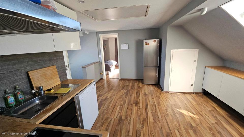 Dachgeschoßwohnung Wolfsburg Ehmen - 2 Zimmer, 50 m&sup2;, 450&euro; | Angebot:26234872