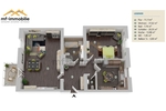 ansprechende 2-Zimmer-Wohnung in Mariental 95 m2, Küche, Bad, Gäste WC, - Etagenwohnung Mariental Helmstedt - Grasleben | Angebot:26910352