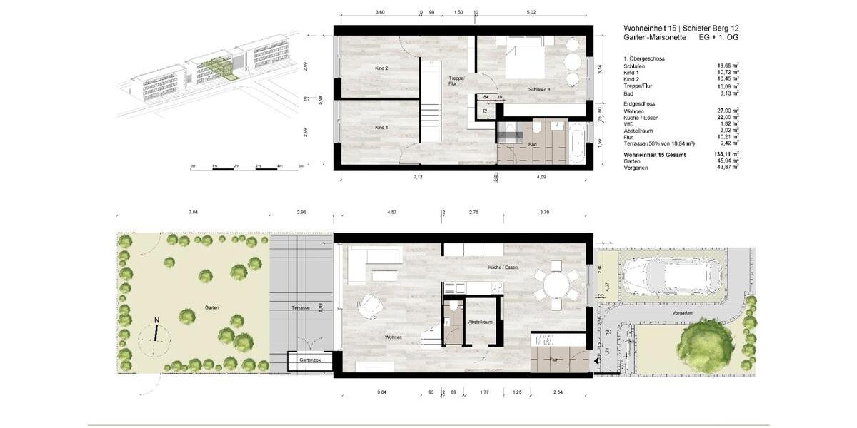 Maisonettenwohnung Braunschweig Heidberg-Melverode - 5 Zimmer, 139 m&sup2;, 619.000&euro; | Angebot:26550319