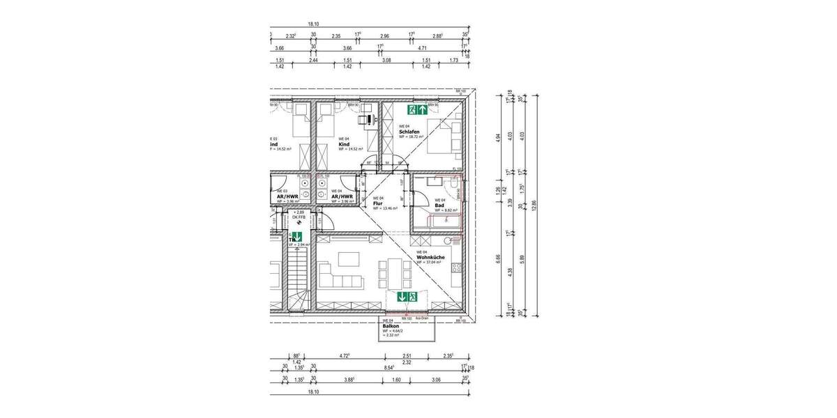 Etagenwohnung Velpke Meinkot - 3 Zimmer, 99 m&sup2;, 229.000&euro; | Angebot:25720692