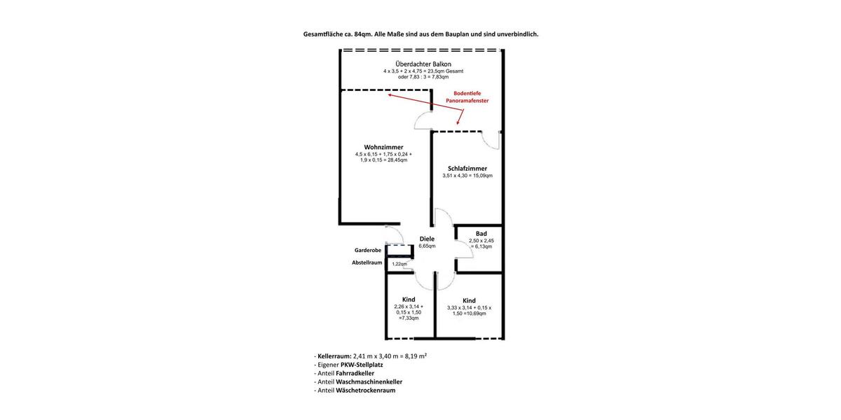 Etagenwohnung Gifhorn - 3 Zimmer, 84 m&sup2;, 199.000&euro; | Angebot:26713991