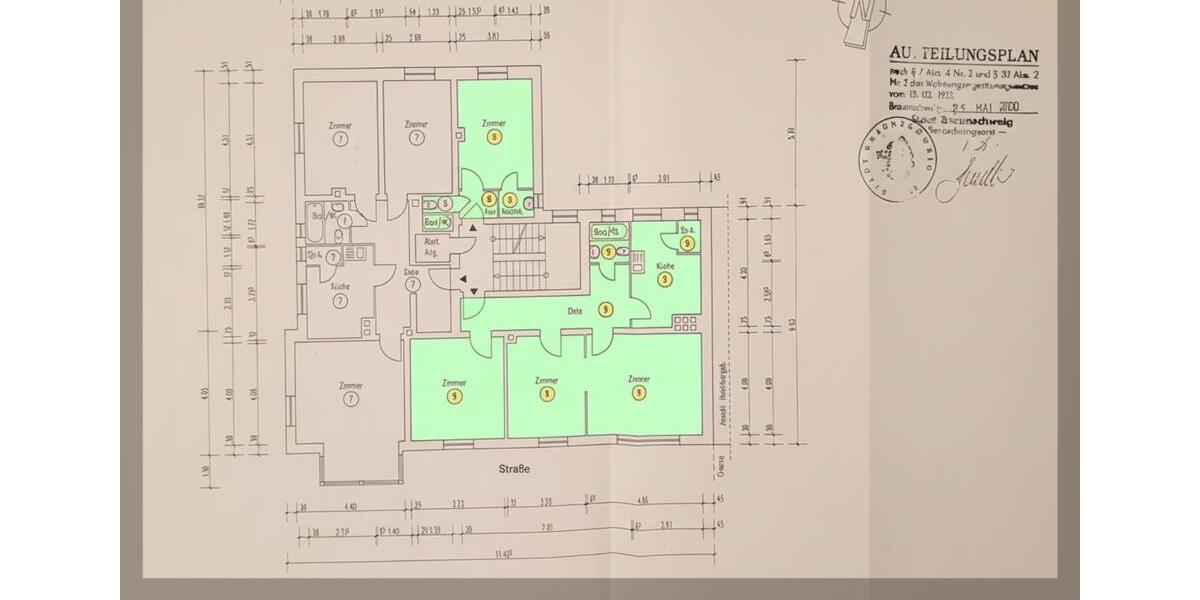 Etagenwohnung Braunschweig Nordstadt - 4 Zimmer, 96 m&sup2;, 280.000&euro; | Angebot:26099567