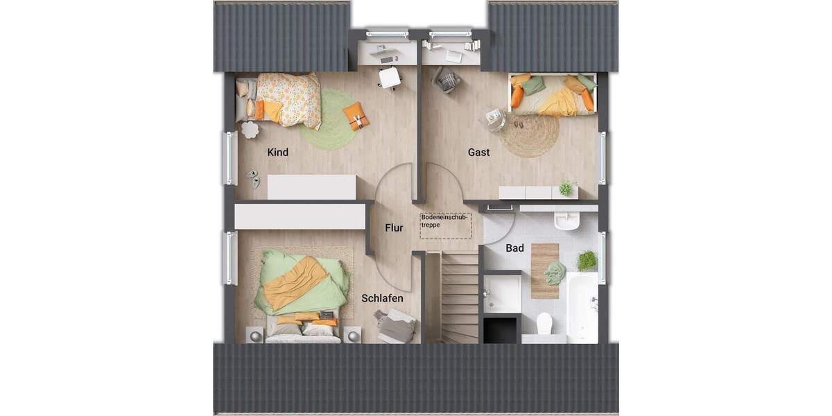 Einfamilienhaus Cremlingen Schulenrode - 5 Zimmer, 124 m&sup2;, 377.850&euro; | Angebot:26027575