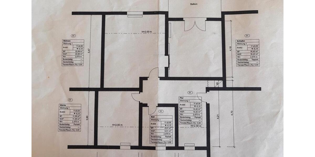 Dachgeschoßwohnung Lehre - 2 Zimmer, 75 m&sup2;, 640&euro; | Angebot:26448372