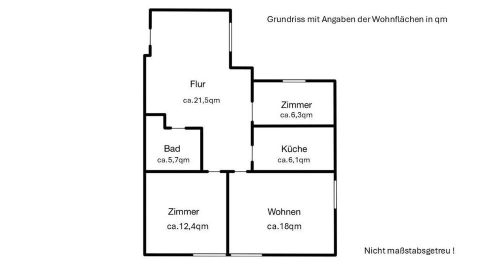 Dachgeschoßwohnung Ribbesbüttel - 3 Zimmer, 70 m&sup2;, 135.000&euro; | Angebot:26299994