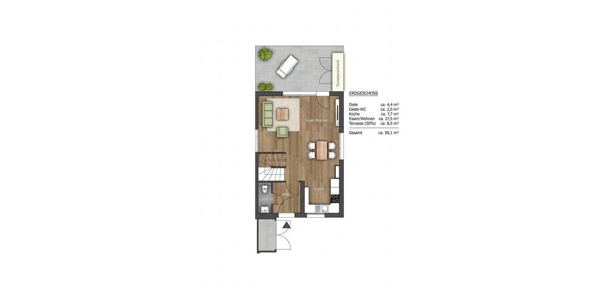 Reihenhaus Wolfsburg Alt-Wolfsburg - 4 Zimmer, 120 m&sup2;, 1.440&euro; | Angebot:26481355