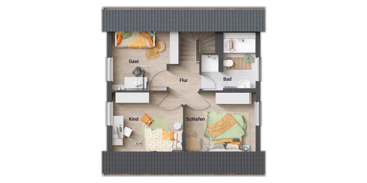 Bungalow Osloß - 4 Zimmer, 100 m&sup2;, 399.858&euro; | Angebot:25691542