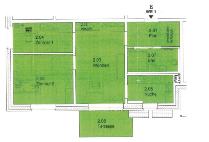 Barrierearme 3-Zimmerwohnung 3 zimmer