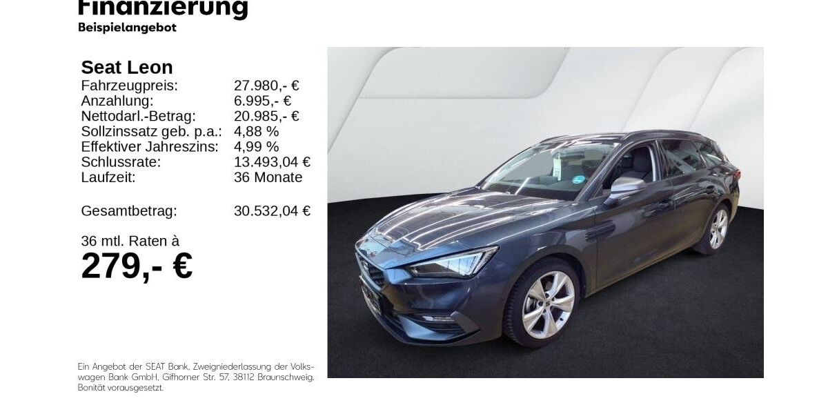 Seat Leon 26.550 km 26.980 € Gifhorn 38518