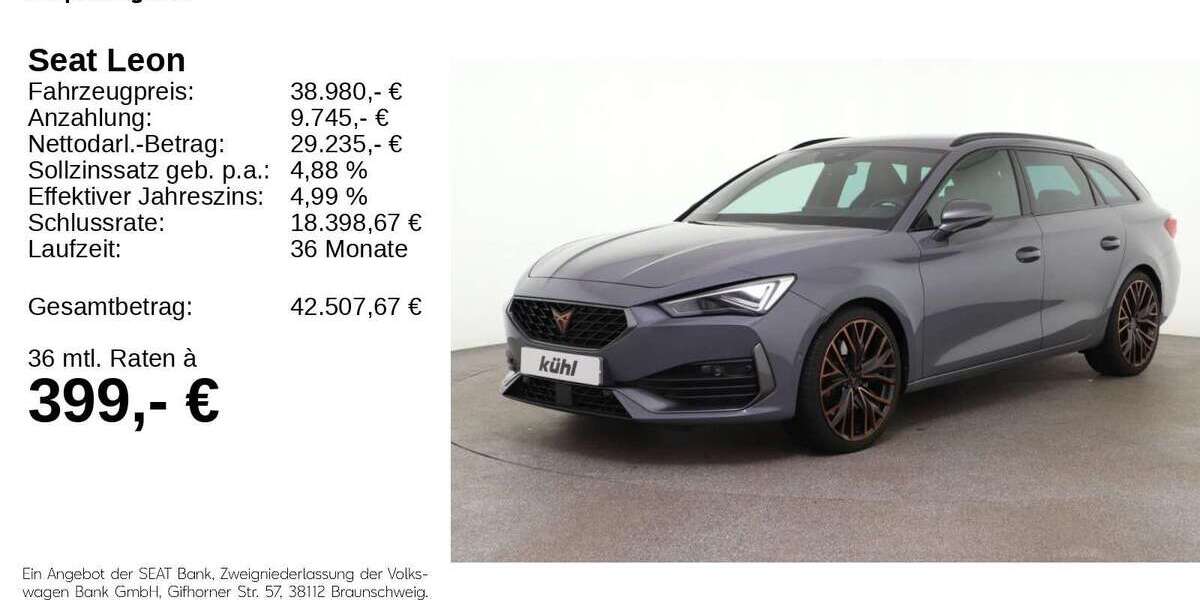 Seat Leon 25.231 km 38.780 € Gifhorn 38518