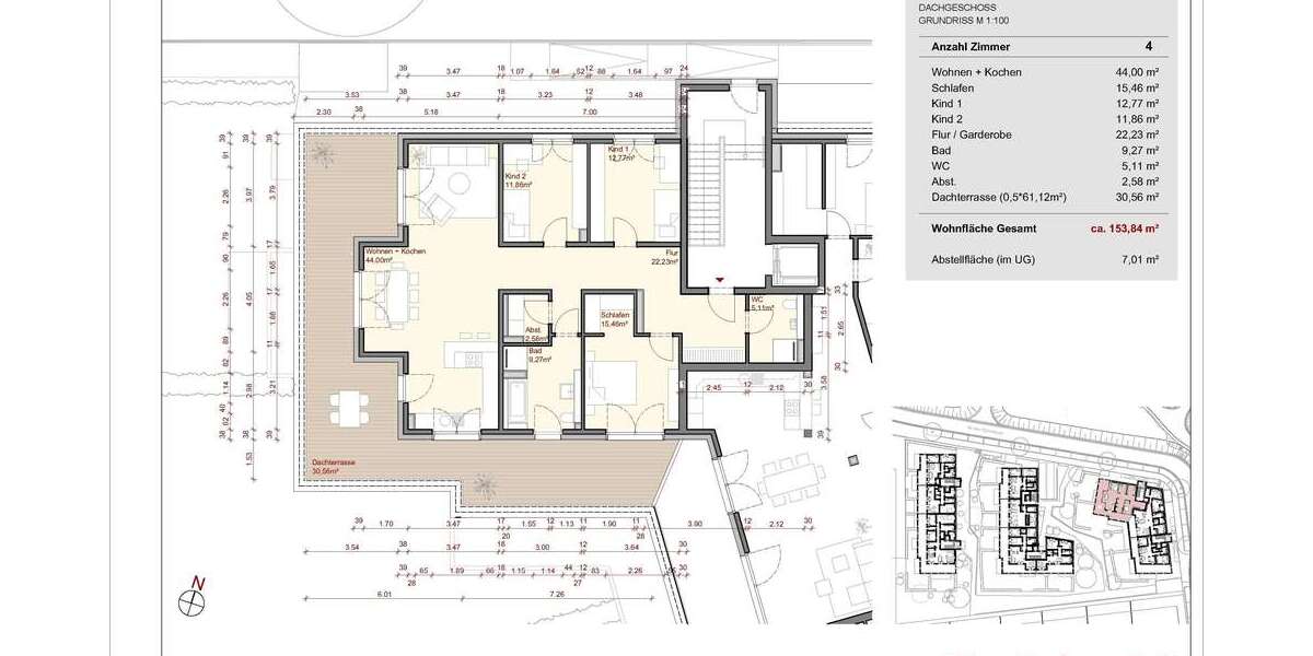 Etagenwohnung Wolfsburg Almke - 4 Zimmer, 154 m&sup2;, 559.500&euro; | Angebot:25548036